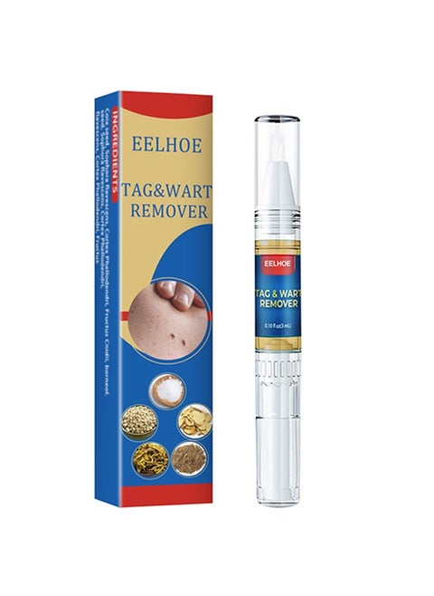 Warts Removal Pen - Remove Body Skin Tags Lighten Flesh Mole Pen - Hands, Feet, Face, Neck Flesh and Skin Tag Removal Pen - Repair Smooth Skin, Deep Cleansing Skin Care Gram Wart Removal Pen