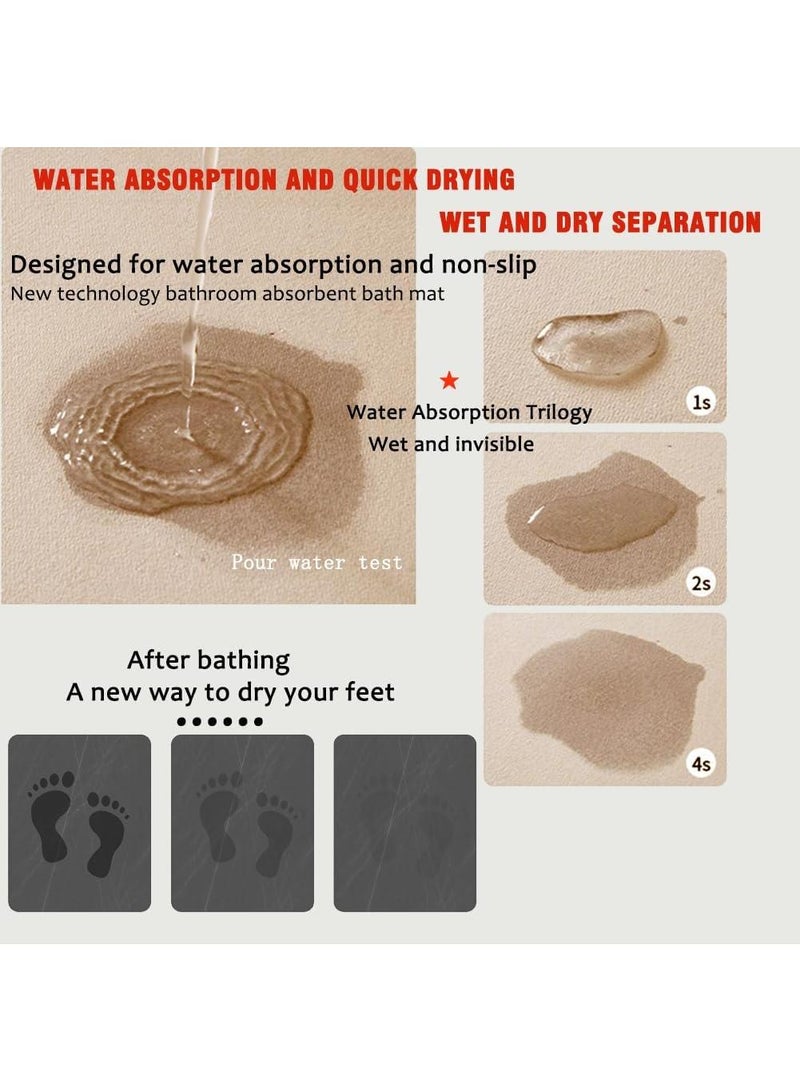 general 45*70cm Household Bathroom Kitchen Thickened Non Slip Quick Drying Mat - Image 3