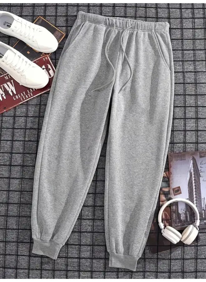 Men's Solid Color Sports Pants Loose American Casual Pants - Image 2