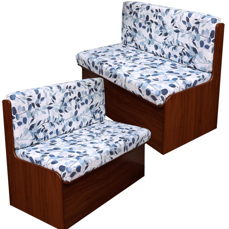 CRFATOP 2 Sets RV Dinette Cushion Covers Printed Camper Cushion Slipcover Stretch 2 Seat Sofa Chair Cover Furniture Protector for RV Camper Car Bench 2 Backrest Covers  2 Bench Covers11