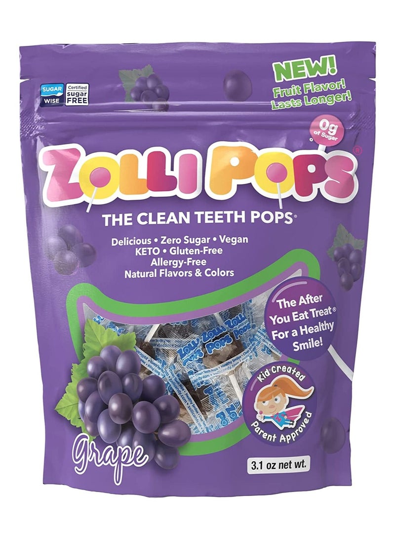 ZOLLIPOPS Clean Teeth Lollipops Anticavity Sugar Free Candy - Image 1