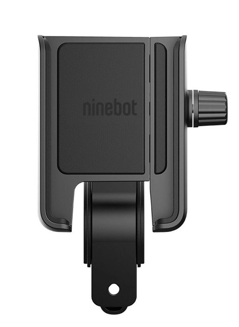 Segway-Ninebot حامل هاتف Segway للدراجة الكهربائية، قاعدة تثبيت للمقود بمقاس 18–36 مم، مشبك قابل للتعديل بمقاس 58–90 مم، مُختبر ضد الاهتزاز حتى 600,000 مرة، تركيب بيد واحدة، حامل هاتف للدراجة الكهربائية – أسود - Image 2