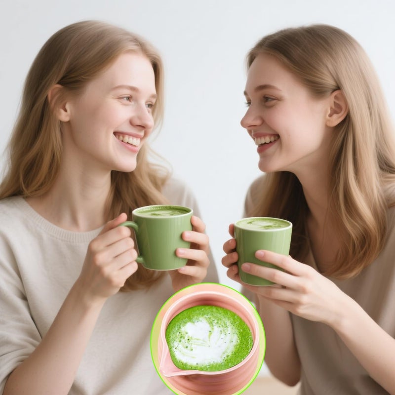 Offcute Cute Pink Matcha Bowl with Spout - Ceramic Matcha Mixing Bowl - Matcha Whisk Bowl - Matcha Tea Bowl Only - Image 3