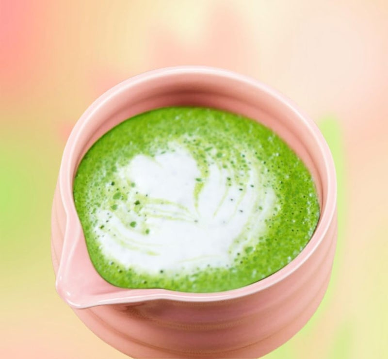 Offcute Cute Pink Matcha Bowl with Spout - Ceramic Matcha Mixing Bowl - Matcha Whisk Bowl - Matcha Tea Bowl Only - Image 4