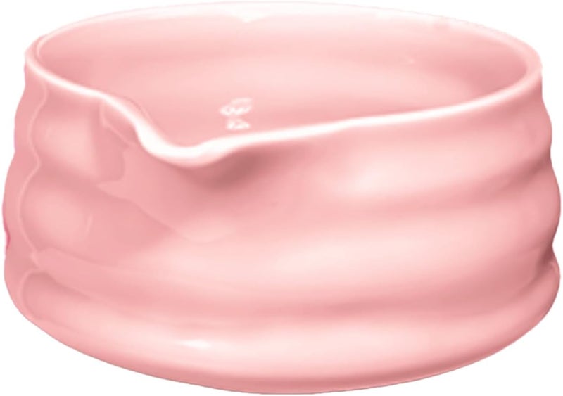 Offcute Cute Pink Matcha Bowl with Spout - Ceramic Matcha Mixing Bowl - Matcha Whisk Bowl - Matcha Tea Bowl Only - Image 1
