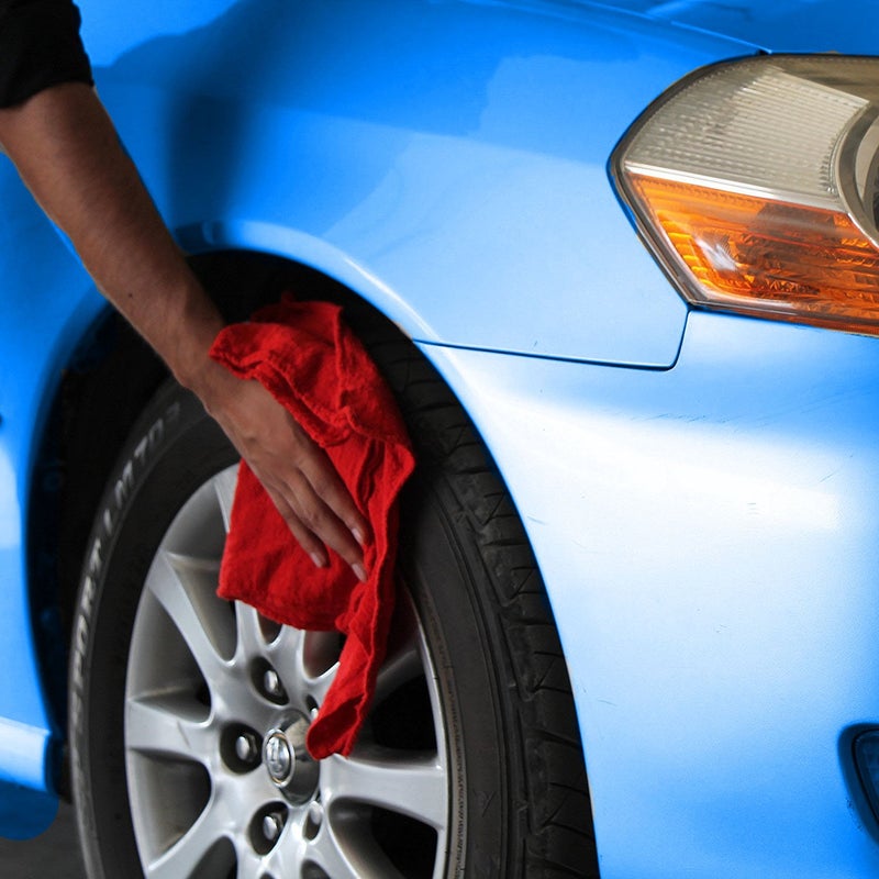 SIMPLI-MAGIC Cotton Shop Towels 14"x12" (90 Pack) â€“ Reusable Cleaning Shop Rags for Automobiles, Industries, Garage and Homes (Red) - Image 5