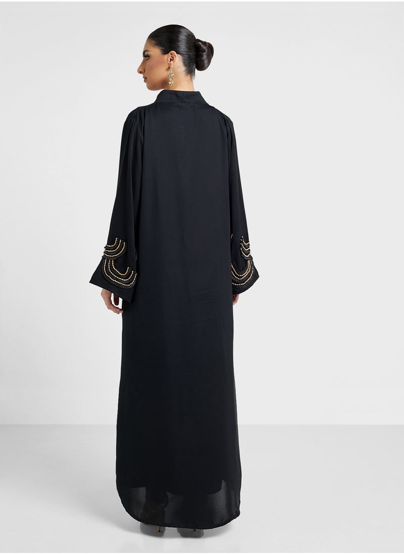 Khizana - Embellished Abaya With Sheila - Image 1