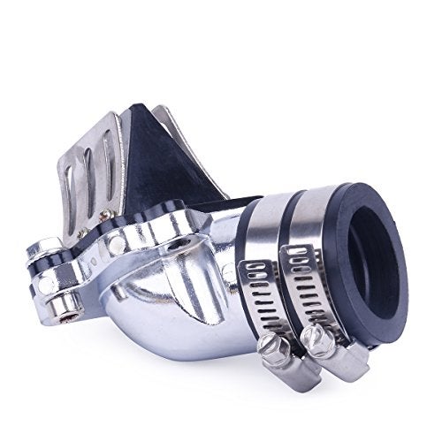 Glixal ATKS019 Jog 50cc 72cc Alloy High Performance Racing Carburetor Intake Manifold with Reed Valves for 1PE40QMB 1E40QMB Minarelli Engine Scooter Moped Motorcycle ATV - Image 3