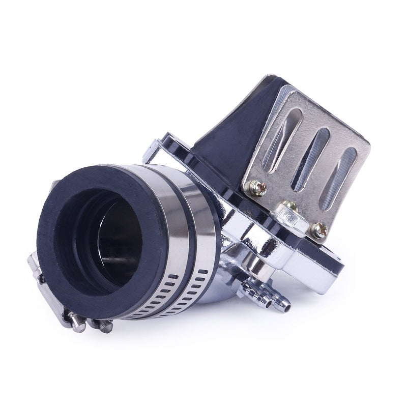 Glixal ATKS019 Jog 50cc 72cc Alloy High Performance Racing Carburetor Intake Manifold with Reed Valves for 1PE40QMB 1E40QMB Minarelli Engine Scooter Moped Motorcycle ATV - Image 2