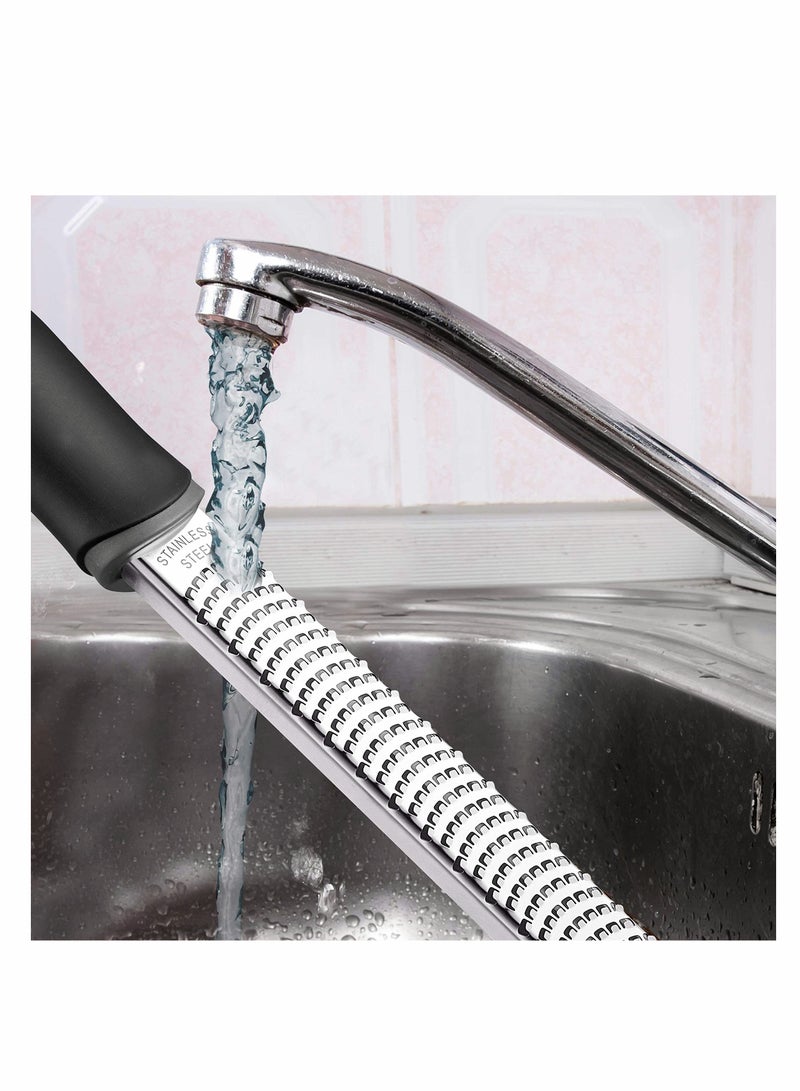 Premium Stainless Steel Zester and Grater for Citrus, Cheese, Parmesan, Chocolate, Fruits, Vegetables, Ginger, Garlic, and Nutmeg - Versatile Kitchen Tool for Effortless Grating and Zesting.  - Image 4