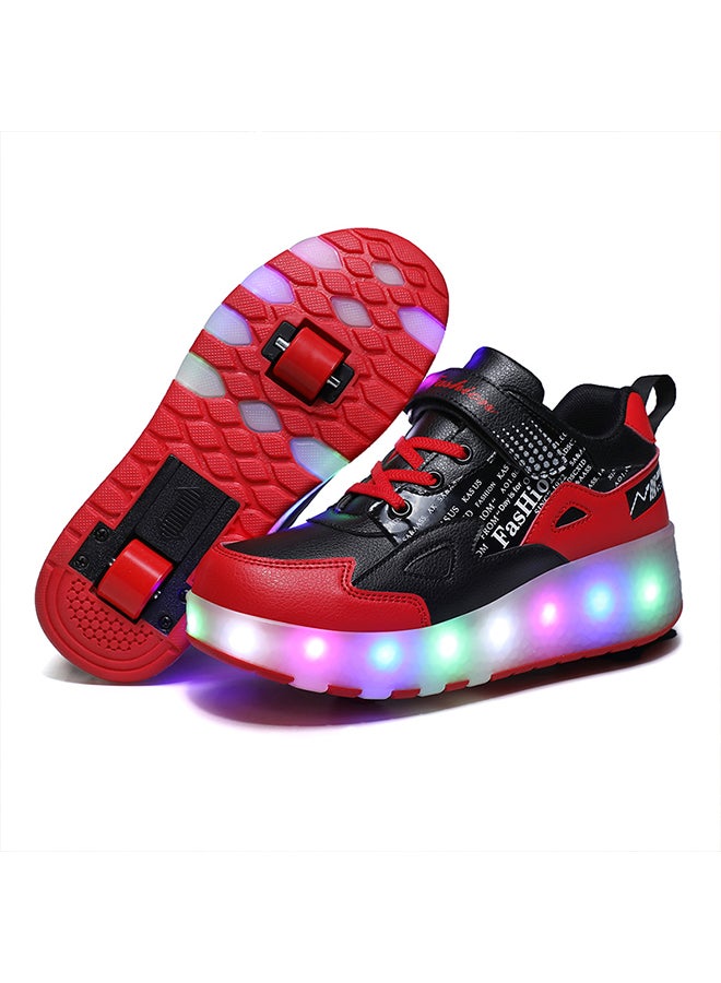 Loquat Adult Two-wheel Charging Roller Skating Shoes Can Be USB Charged - Image 1