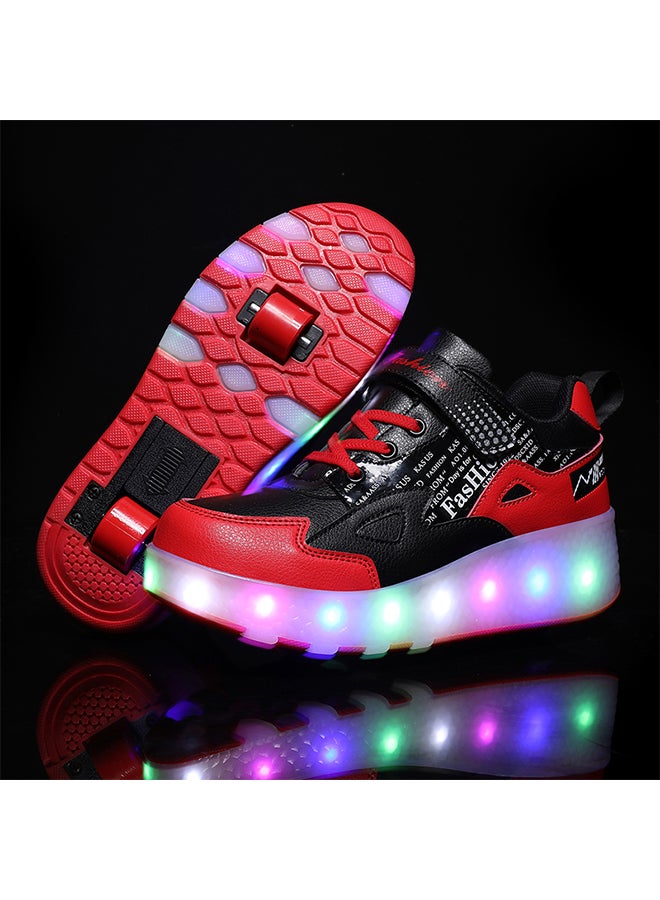 Loquat Adult Two-wheel Charging Roller Skating Shoes Can Be USB Charged - Image 4