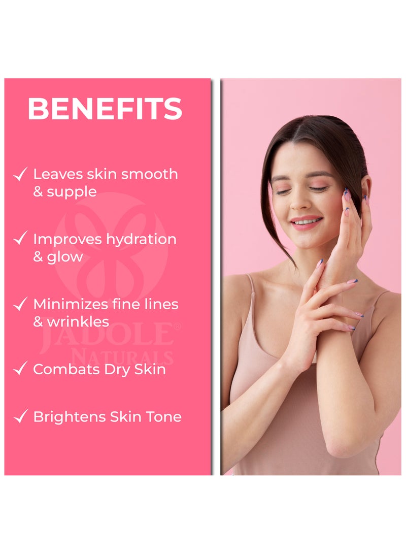 Jadole Naturals Organic Vitamin E & Rice Bran Oil, Facial Serum - 30ml, Nourishing Formula of Jojoba, Avocado, & Lavender Essential Oils - Image 2