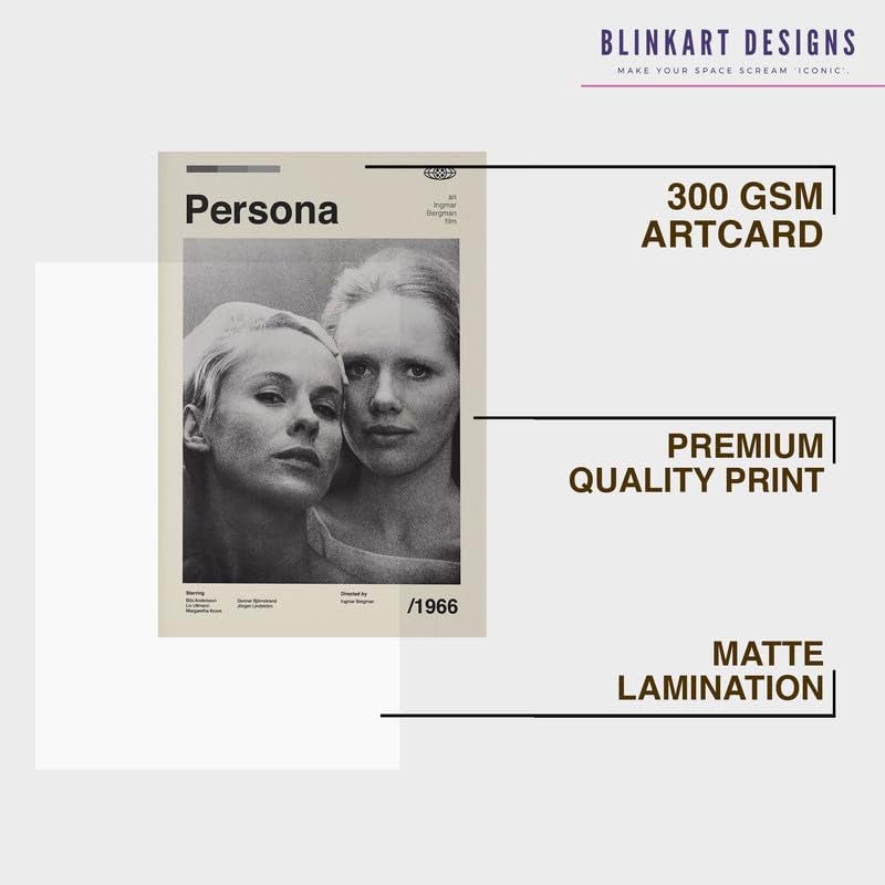 BLINKART BLINKART Aesthetic Persona Wall Movie Photo Frame Album Poster Mid Century Wall Art Print Decor For Home Bedroom Living Room Bedroom Home Office Study Room  - Image 4