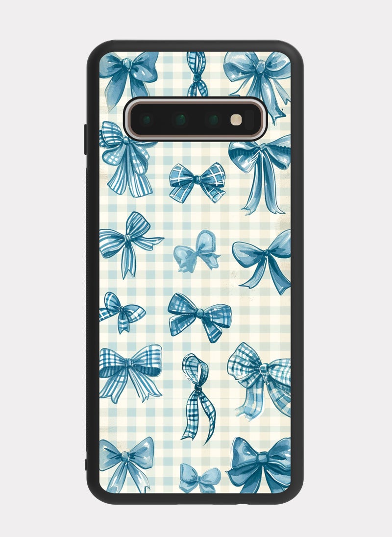 PXLAAT Samsung Galaxy S10 Plus case cover Bow Pattern - Image 1