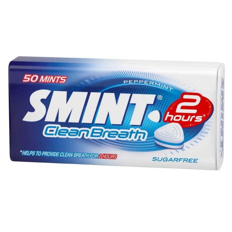 Smint 2 hours Clean Breath Sugar Free Peppermint Chewing Gum 50pcs- 35gms - Image 1