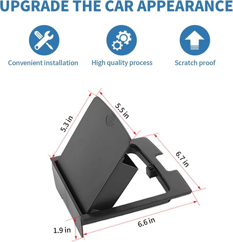 PDKLIN Jeep JK Center Console Storage Tray Box Cover - Image 4