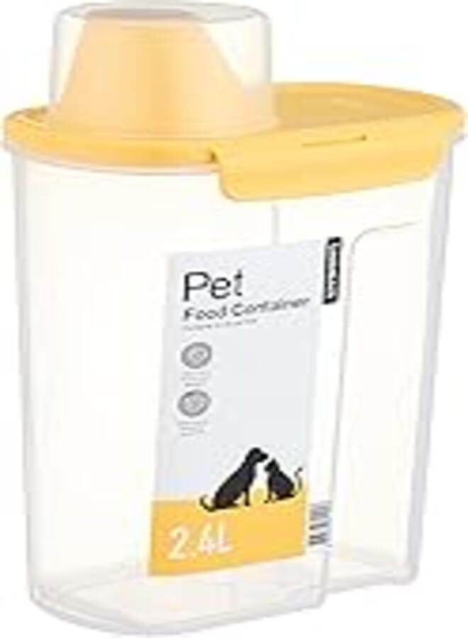 LocknLock Dry Pet Food Container w/Measuring Cup - 2.4L