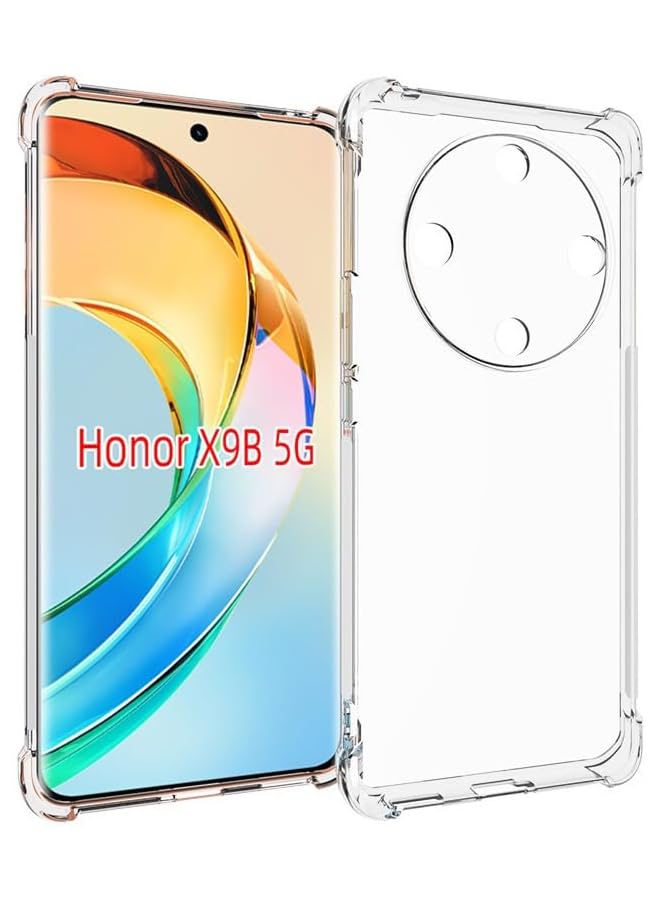 إيروريكس جراب لهاتف Honor X9B 5G 2023 مقاوم للصدمات ومرن من مادة TPU لحماية كيس الغاز المطاطي الناعم والسيليكون ومضاد للسقوط - Image 1