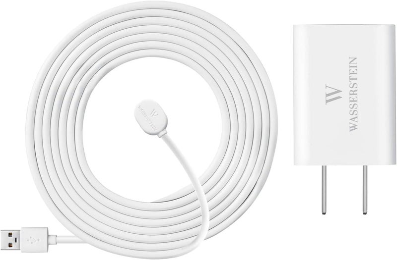 Wasserstein 16ft/4.8m Weatherproof Outdoor Charging Cable with Quick Charge Adapter Compatible with Arlo Ultra/Ultra 2/Pro 3/Pro 4/Pro 5s (White) (NOT Compatible with Arlo Essential Spotlight) - Image 5