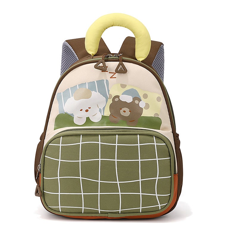 Kids Backpack Bear Design 3-5 Years, Large Capacity Waterproof Lightweight Spine-Protective School Bag - Image 1