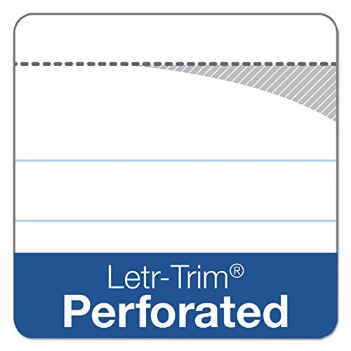 TOPS The Legal Pad Plus Writing Pads, 5" x 8", Jr. Legal Rule, 50 Sheets, 12 Pack (71500) - Image 2
