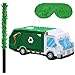 Seenelling Garbage Truck Piata 3D Trash Truck Birthday Decorations with a Blindfold and Bat for Kids Girls Boys Gift Holiday Piata Party Baby Shower Supplies - Image 2
