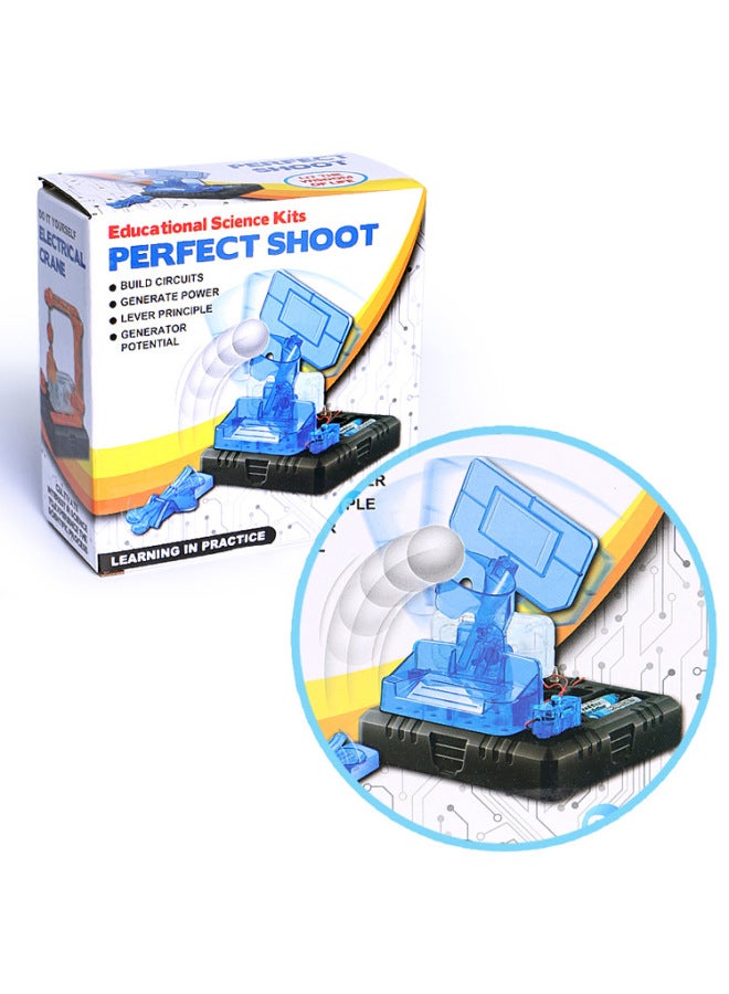 Children's Experimental Teaching Aids DIY Floating Blue Ball Shooting Crane Flying Saucer Scientific Intelligence Development Assembled Electric Toys-Specifications:HS-3308 Magic Fountain Science