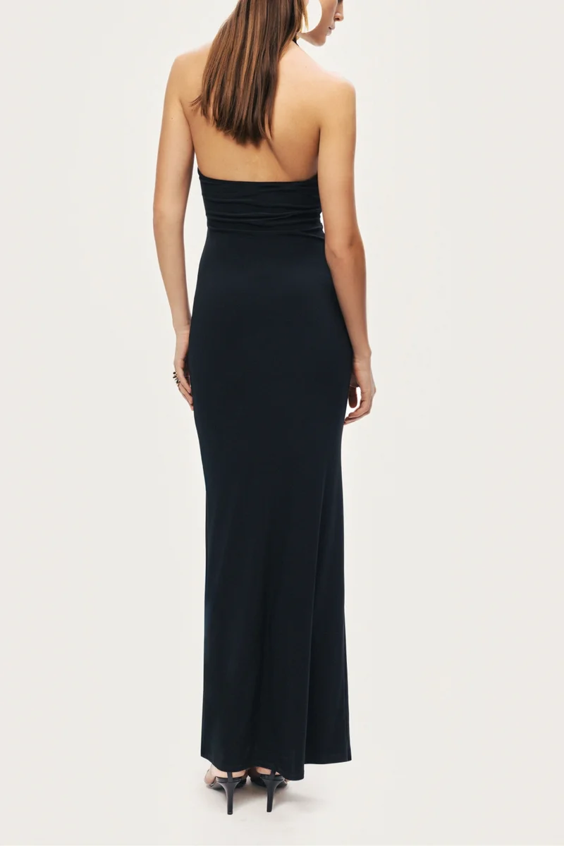 Nocturne  Halter Neck Cut-Out Maxi Dress for Women | Best Price UAE