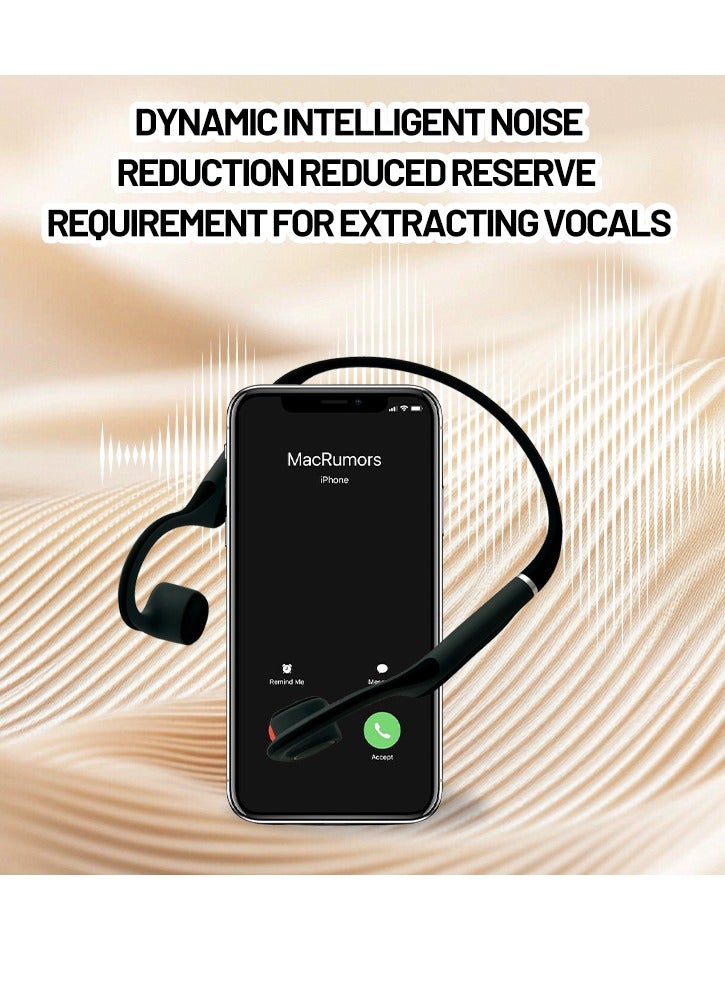 [2025 Flagship] Bone Conduction Bluetooth Headphones - Open-Ear Wireless Sports Earbuds, Non-In-Ear Design, Ultra-Long Battery Life, Sweatproof & Waterproof, for Running/Cycling/Business Calls, Comfortable Fit  - Image 3