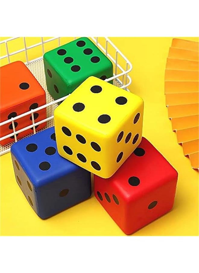 1 Pc PU Sponge Dice,Table Games Accessory 8cm Big Square Blocks for School Family Math Teaching/Party Favors and Supplies for Teens and Adults