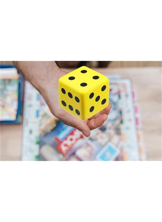 1 Pc PU Sponge Dice,Table Games Accessory 8cm Big Square Blocks for School Family Math Teaching/Party Favors and Supplies for Teens and Adults
