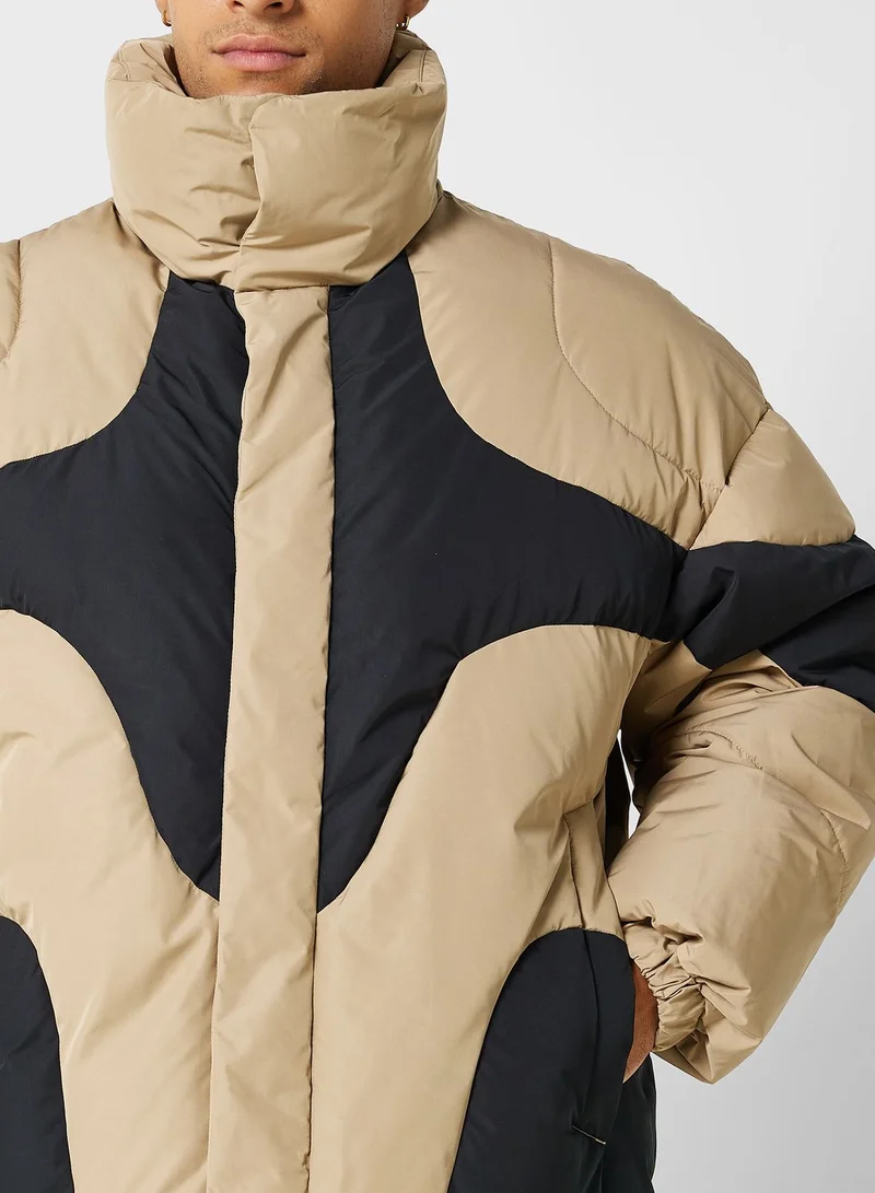 JACK & JONES Color Block Hooded Jacket