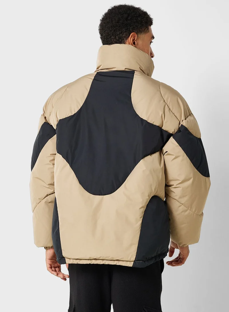JACK & JONES Color Block Hooded Jacket