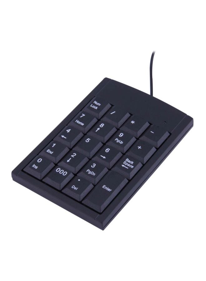USB Wired Numeric Keyboard Adapter Black - Image 1