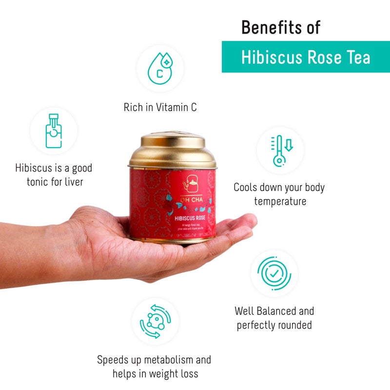 OH CHA - Assorted Tea Gift Set, Bloom Gift Box | Luxury Tea Gift Box with 4 Wellness Tea Flavors | Gift for Him/Her | Birthday Gift for Men, Women, Healthy Gift Pack | Green Tea & Herbal Tea Pack - Image 3