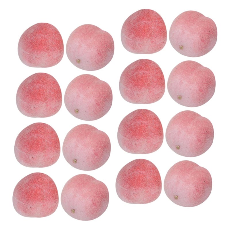 Mini Artificial Peach Models 100pcs Realistic Faux Fruit Decor for Home Party Display - Image 2