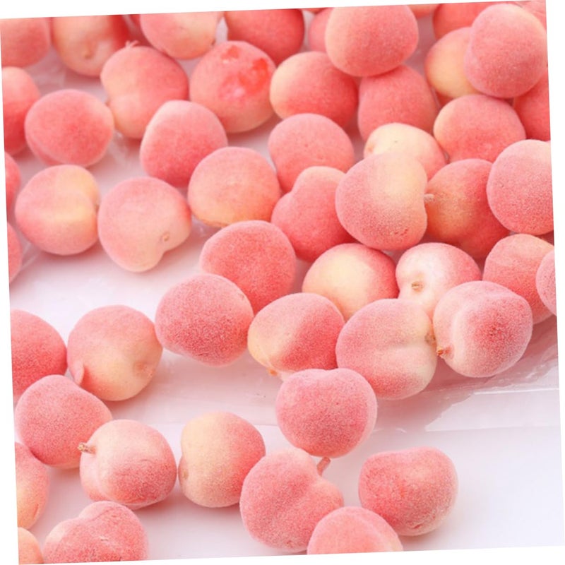 Mini Artificial Peach Models 100pcs Realistic Faux Fruit Decor for Home Party Display - Image 5