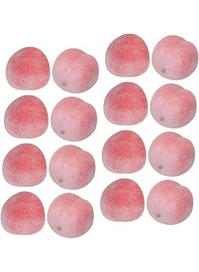 Mini Artificial Peach Models 100pcs Realistic Faux Fruit Decor for Home Party Display - Image 1