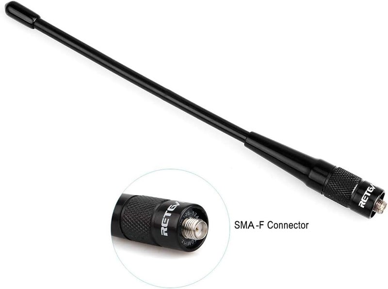 Retevis SMA Female, Ham Radio Antenna, 7.9-inch VHF/UHF 144/430Mhz Whip Antenna, VSWR Less Than 1.5, for RT29 RT86 RA79, Compatible with Baofeng UV-5R 5RM BF-F8HP PRO K5 Plus (1Pack) - Image 4