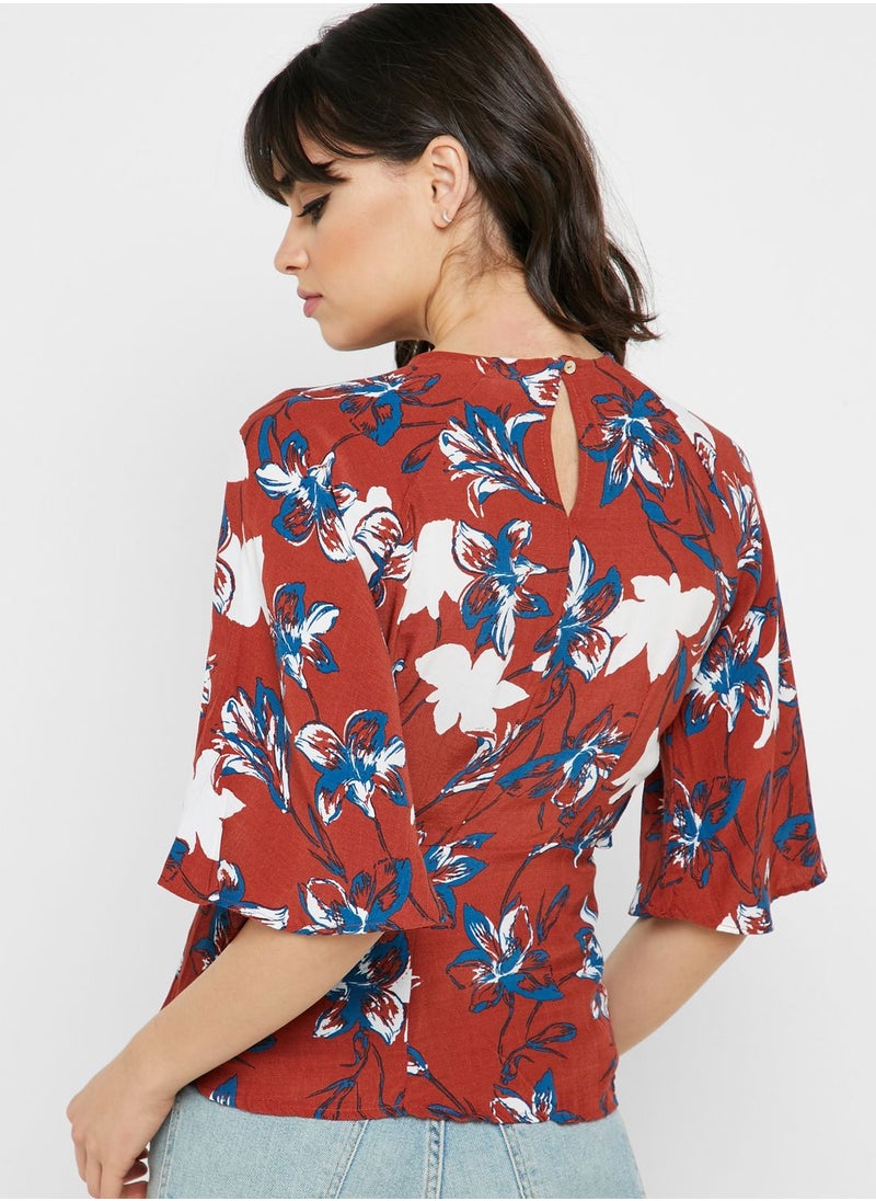 Front Knot Printed Top - pzsku/Z743E27C241246D963A26Z/45/_/1698983920/87ff032e-7053-4c38-8315-88a76037a53c