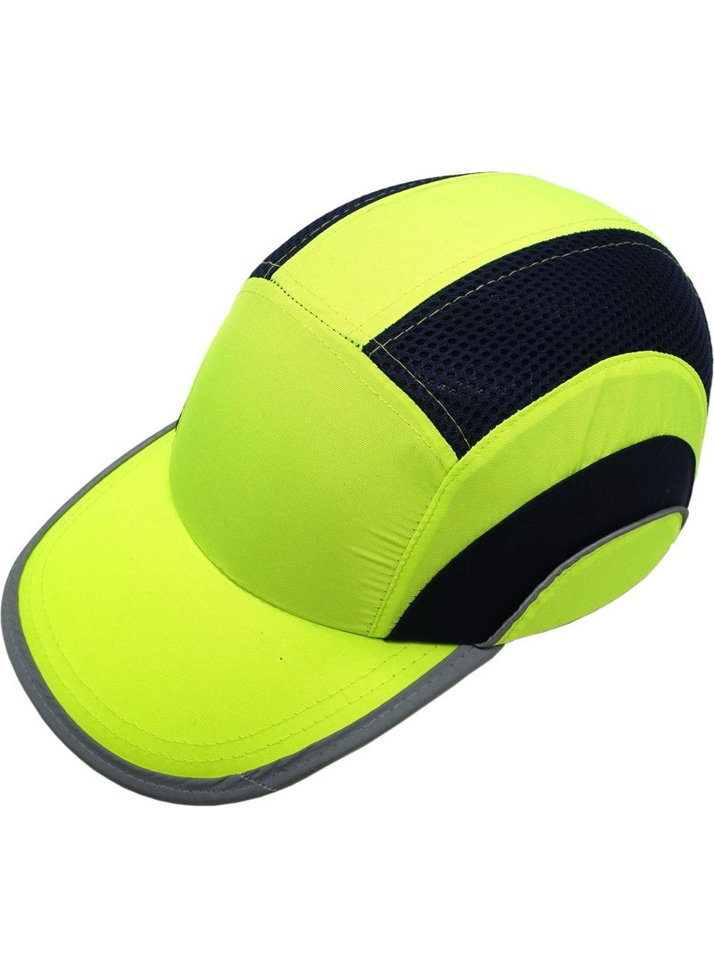 TiTi Shock Absorbing Hat Helmet Cap Yellow - Reflective 7002  - Image 1