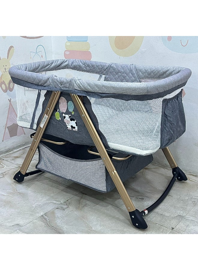 هاوشو سرير الأطفال المتعدد الاستخدامات نوم هادئ وراحة للوالدين - Image 3