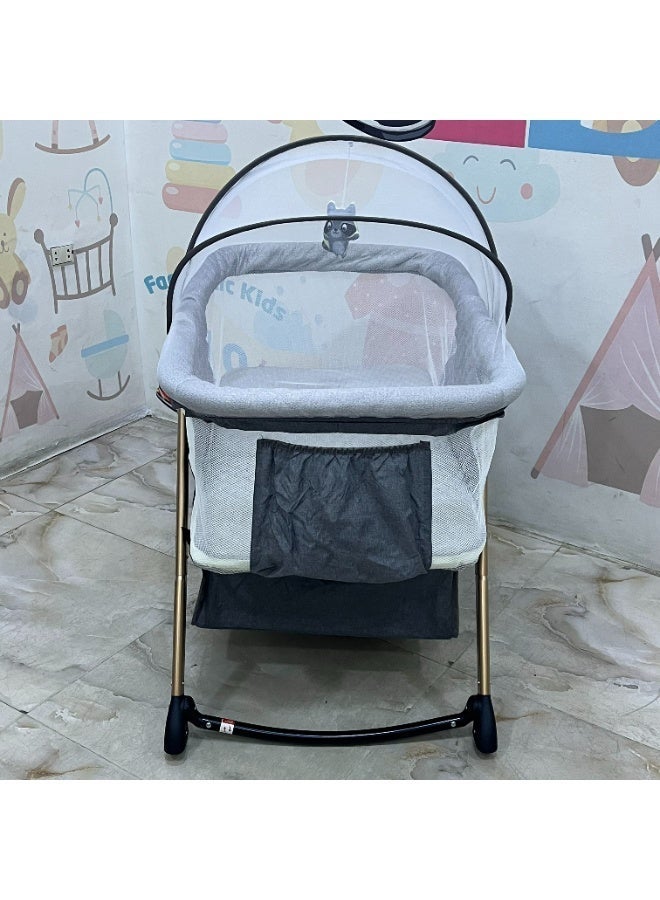 هاوشو سرير الأطفال المتعدد الاستخدامات نوم هادئ وراحة للوالدين - Image 5