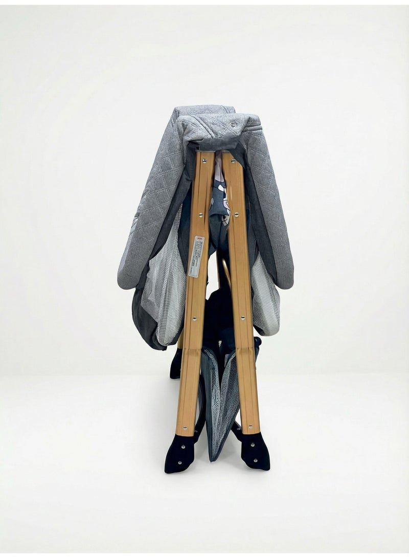 هاوشو سرير الأطفال المتعدد الاستخدامات نوم هادئ وراحة للوالدين - Image 2