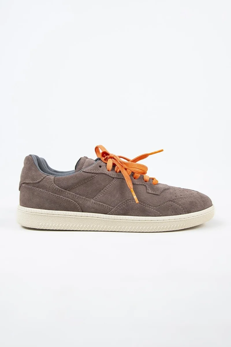 Krahe Krahe Zeus Men's Genuine Leather Hand-Painted Mink Sneakers with Laces and Two Spare Laces
