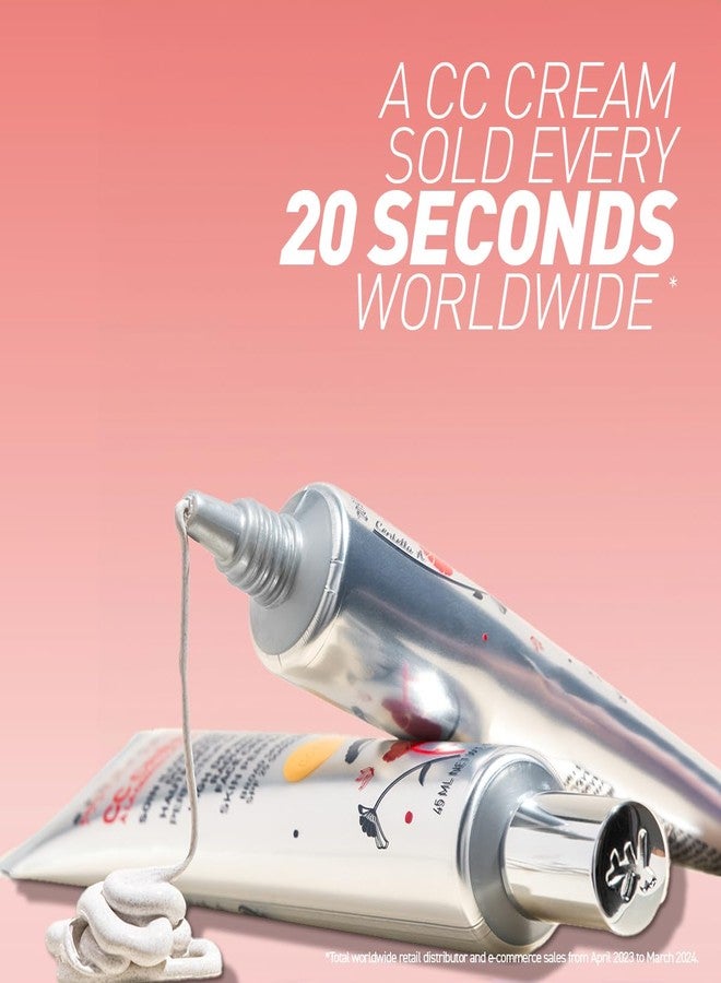 erborian كريم تصحيح اللون CC من إيربوريان مع سنتيلا أسياتيكا، فاتح (كلير) - خافي عيوب وجه متعدد الاستخدامات مع لمسة مضيئة يهدئ ويرطب - واقي شمس كوري لتحسين البشرة - 0.5 أونصة - Image 3