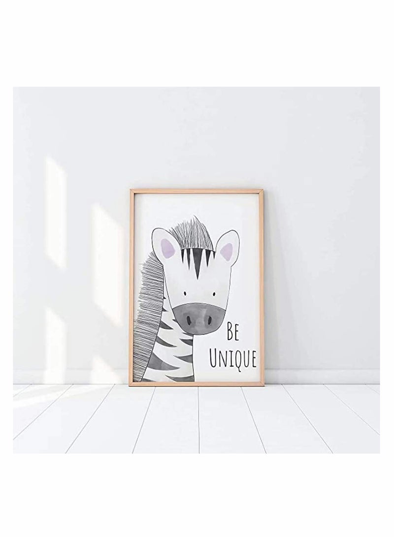 Excefore Freewalk Jungle Safari Animals Nursery Prints - Nursery Wall Art - Nursery Pictures 6 Pack Bathroom-Unframed - Image 2