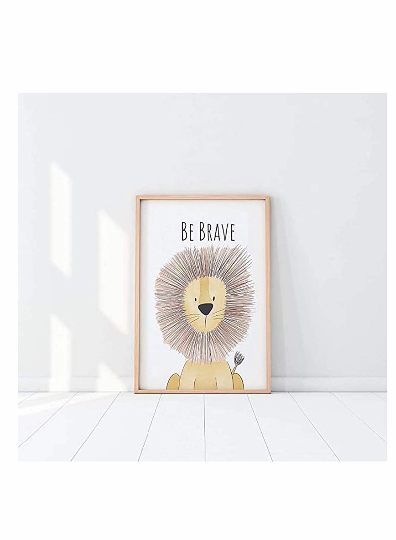 Excefore Freewalk Jungle Safari Animals Nursery Prints - Nursery Wall Art - Nursery Pictures 6 Pack Bathroom-Unframed - Image 3