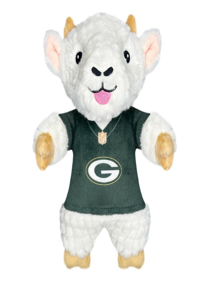 Pets First NFL Green Bay Packers Goat Plush Toy for Dogs and Cats with Squeaker, Wearing a Team Jersey! Fun & Sporty Goat Shaped Dog Chew Toy, Interactive Pet Toy - Image 1